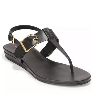 New in box black Cole Haan Demi wedge sandals